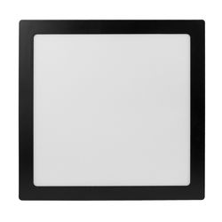 PLAFON LED 24W QUADRADO PRETO EMBUTIR 6500K BIVOLT... - Comercial Leal