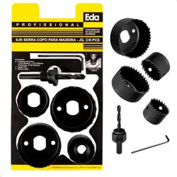 KIT SERRA COPO PARA MADEIRA 7 PEÇAS 21/2 - 4EDA -... - Comercial Leal