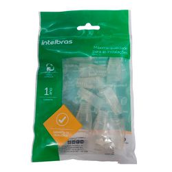 CAPA P/ CONECTOR CONEX 100 RJ45 CAT5E 10UN INTELBR... - Comercial Leal