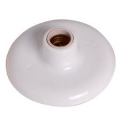 PLAFON BRANCO POT MAX 100W E-27 PORCELANA LANÇAMEN... - Comercial Leal