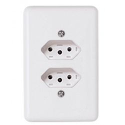 Conjunto Tomada 2P+T 10A 250V Stylus - Ilumi Único... - Comercial Leal