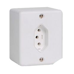 Tomada Fixa de Sobrepor Bipolar 2P + T 20A 250V IL... - Comercial Leal