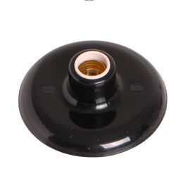 PLAFON PRETO POT MAX 100W E-27 PORCELANA LANÇAMENT... - Comercial Leal