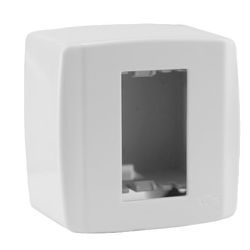 CAIXA SOBREPOR + TAMPA 1 MOD SLIMBOX - 06443 - Comercial Leal