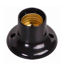 PORTA LÂMPADA FIXO PARA PARAFUSAR PRETO ILUMI - 06... - Comercial Leal