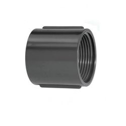 LUVA PVC C/ ROSCA ELETRODUTO PRETO 2.1/2 - 06561 - Comercial Leal