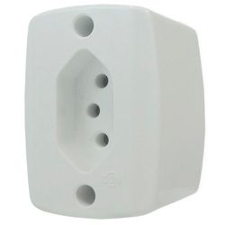 TOMADA EXTERNA RETANGULAR 2P+T 10A ILUMI - 07736 - Comercial Leal
