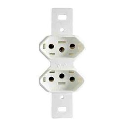 Conjunto 2 Tomadas 2P+T 10A 250V Separadas Monoblo... - Comercial Leal