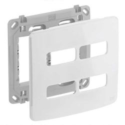 PLACA COM SUPORTE 4X4 4 MOD BRANCO COMPOSÉ - 09112 - Comercial Leal