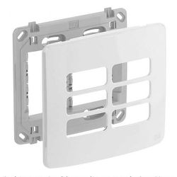 PLACA COM SUPORTE 4X4 6 MOD BRANCO COMPOSÉ - 09113 - Comercial Leal