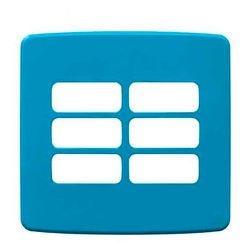 PLACA 4X4 6 MOD AZUL COMPOSÉ - 09182 - Comercial Leal