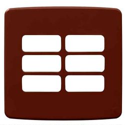 PLACA 4X4 6 MOD MARROM COMPOSÉ - 09186 - Comercial Leal