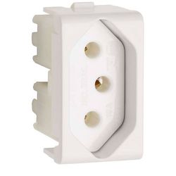 MODULO TOMADA 2P+T 10A BRANCO DECOR - 09290 - Comercial Leal