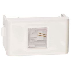 MODULO TOMADA RJ11 2 FIOS BRANCO DECOR - 09293 - Comercial Leal