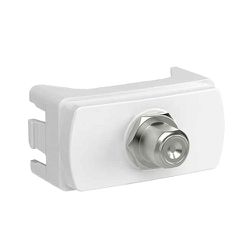 MODULO TOMADA ANTENA DE TV BRANCO MILUZ - 09310 - Comercial Leal