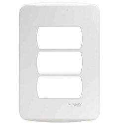 PLACA COM SUPORTE 4X2 3 MÓDULOS HORIZ BRANCO MILUZ... - Comercial Leal