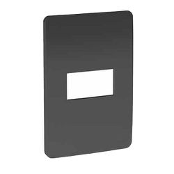 PLACA 4X2 1 MÓDULO HORIZ STELLAR BLACK ORION - 096... - Comercial Leal