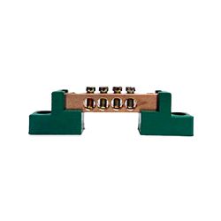 BARRAMENTO ATERRAMENTO COM 4 BORNES PARAFUSAR VERD... - Comercial Leal