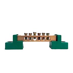 BARRAMENTO ATERRAMENTO COM 6 BORNES PARAFUSAR VERD... - Comercial Leal