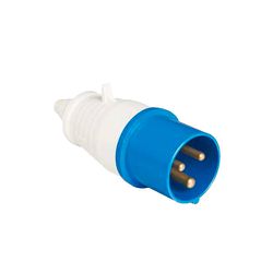 PLUGUE INDUSTRIAL 250V 32A 2P+T 6H AZUL WEG - 0968 - Comercial Leal