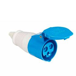 ACOPLAMENTO INDUSTRIAL 250V 32A 2P+T 6H AZ WEG - 0... - Comercial Leal