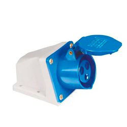 TOMADA SOBREPOR INDUSTRIAL 250V 16A 2P+T 6H AZUL -... - Comercial Leal