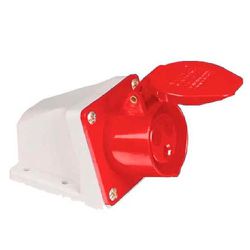TOMADA SOBREPOR INDUSTRIAL 380/440V 16A 2P+T 9H VE... - Comercial Leal