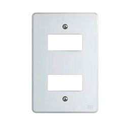PLACA 4X2 - 2 MÓDULOS BRANCO EQUILE - 09797 - Comercial Leal