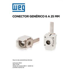 CONECTOR GENERICO 6 A 25MM WEG - 09073 - Comercial Leal