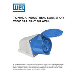 TOMADA SOBREPOR INDUSTRIAL WEG - 09697 - Comercial Leal