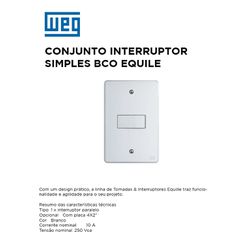 CONJUNTO INTER SIMPLES BRANCO EQUILE - 09800 - Comercial Leal