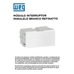 MODULO INT PARALELO BRANCO REFINATTO - 11196 - Comercial Leal