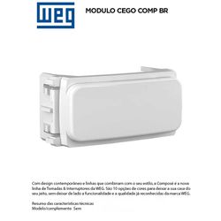 MODULO CEGO (2UN) BRANCO COMPOSÉ - 09102 - Comercial Leal