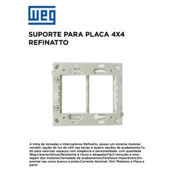 SUPORTE PARA PLACA 4X4 REFINATTO - 11105 - Comercial Leal