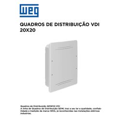 QUADRO DISTRIBUIÇÃO VDI 20X20 EMBUTIR WEG - 09965 - Comercial Leal