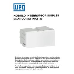 MODULO INT SIMPLES BRANCO REFINATTO - 11195 - Comercial Leal