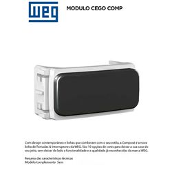 MODULO CEGO (2UN) PRETO COMPOSÉ - 09103 - Comercial Leal