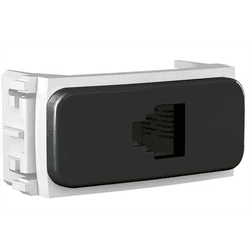MODULO TELEFONE RJ11 4 FIOS PRETO COMPOSÉ - 09095 - Comercial Leal