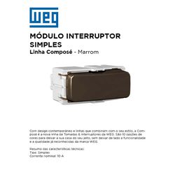 MODULO INT SIMPLES MARROM COMPOSÉ - 09505 - Comercial Leal