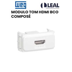 MODULO TOMADA HDMI BRANCO COMPOSÉ - 09410 - Comercial Leal