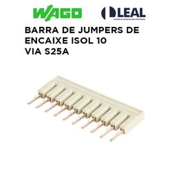 BARRA DE JUMPERS DE ENCAIXE ISOL 10 VIAS 25A WAGO ... - Comercial Leal