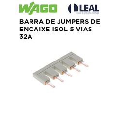 BARRA DE JUMPERS DE ENCAIXE ISOL 5 VIAS 32A WAGO -... - Comercial Leal