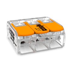 CONECTOR DE EMENDA 221 3P P/ CABO ATÉ 6MM 41A WAGO... - Comercial Leal