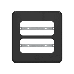 PLACA EMBUTIR MOVEIS E PEDRAS 2 POS 60MM PRETO COM... - Comercial Leal