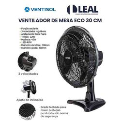 VENTILADOR MESA TURBO ECO 30CM 220V VENTISOL - 044... - Comercial Leal