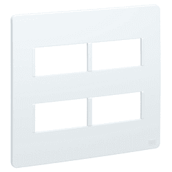 PLACA 4X4 4 MODULOS BRANCO ESATTA - 13106 - Comercial Leal