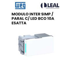 MODULO INTERRUPTOR SIMPLES PARALELO COM LED BCO 10... - Comercial Leal