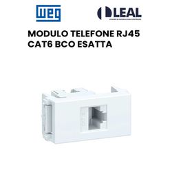 MODULO TELEFONE RJ45 CAT6 BCO ESATTA - 13119 - Comercial Leal