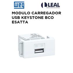 MODULO CARREGADOR USB KEYSTONE BRANCO ESATTA - 131... - Comercial Leal