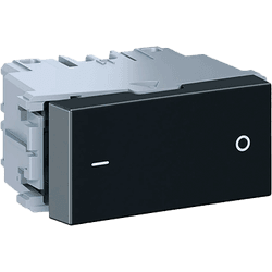 MODULO INTERRUPTOR BIPOLAR SIMPLES PRETO GRAFITE 1... - Comercial Leal